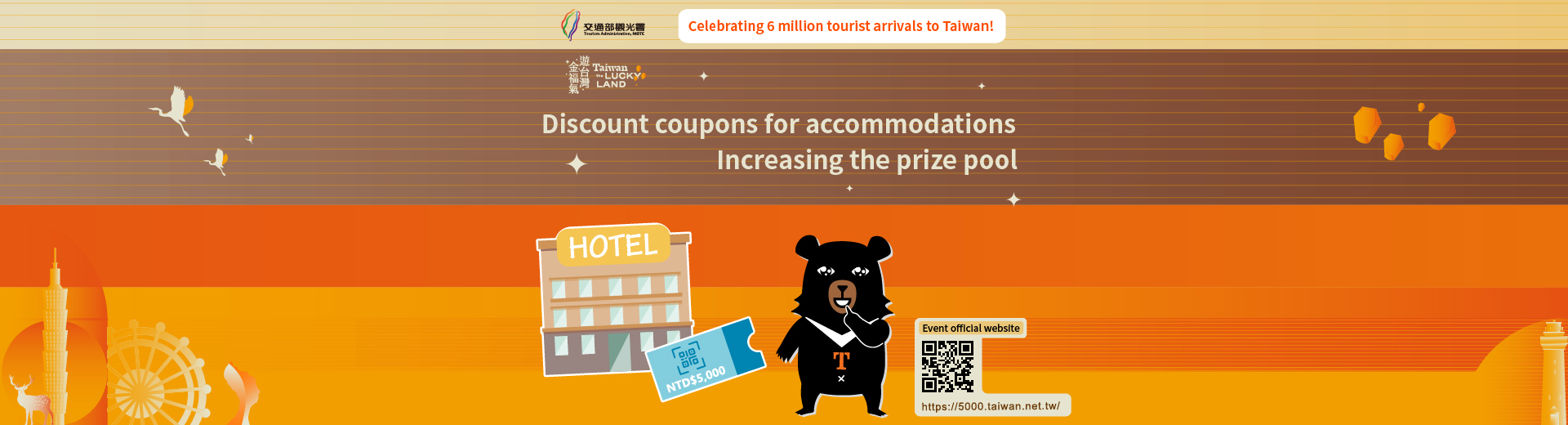 Photo：Discount coupons for accommodations increasing the prize pool